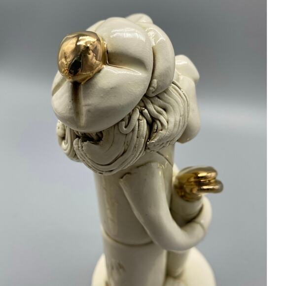 Tweeples World Ceramic Lady Golfer Joe Peck. whimsical Also a whistle. Set of 2 - Picture 9 of 10